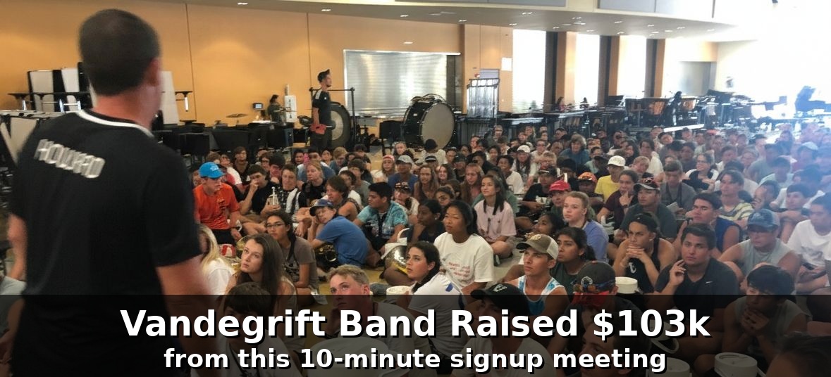 Vandegrift Band Raising $103k in 10 minutes